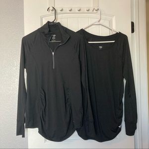 2 active maternity tops
